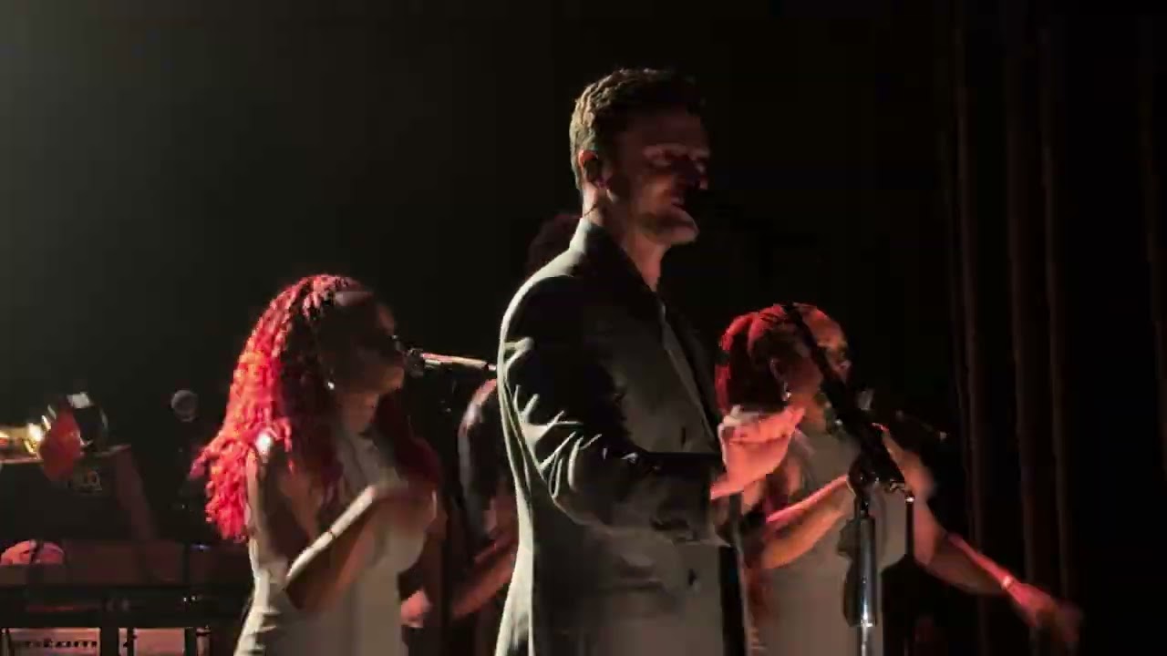 Justin Timberlake performing Let Me Talk To You in New York City on 1/31/24.
