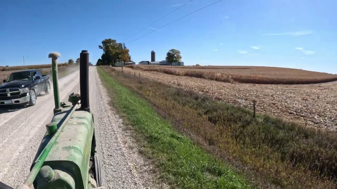 1936 John Deere A Country Road Ride Along