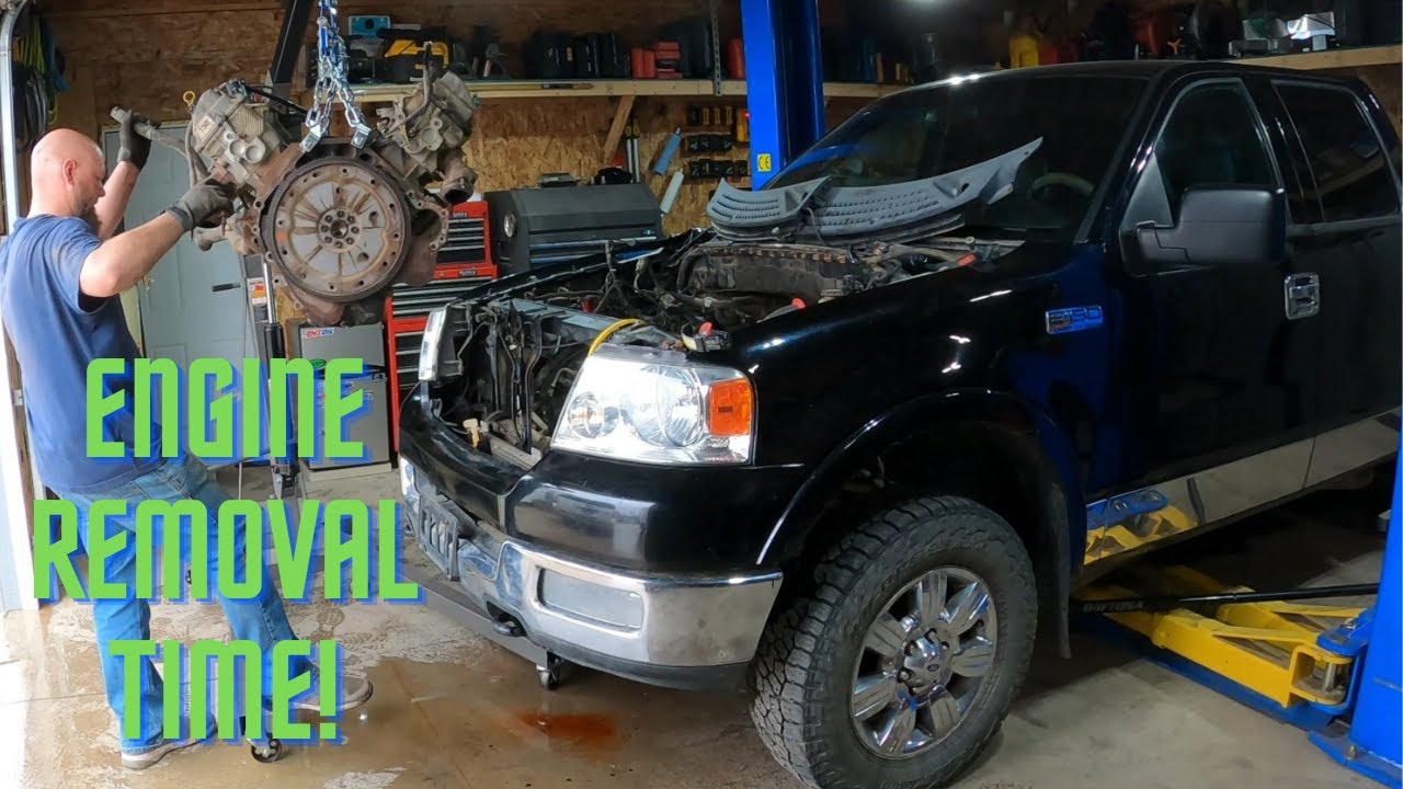 Auction Ford F150 5.4L Engine Removal DIY | 2004-2008 Triton V8 Pull It Yourself!!