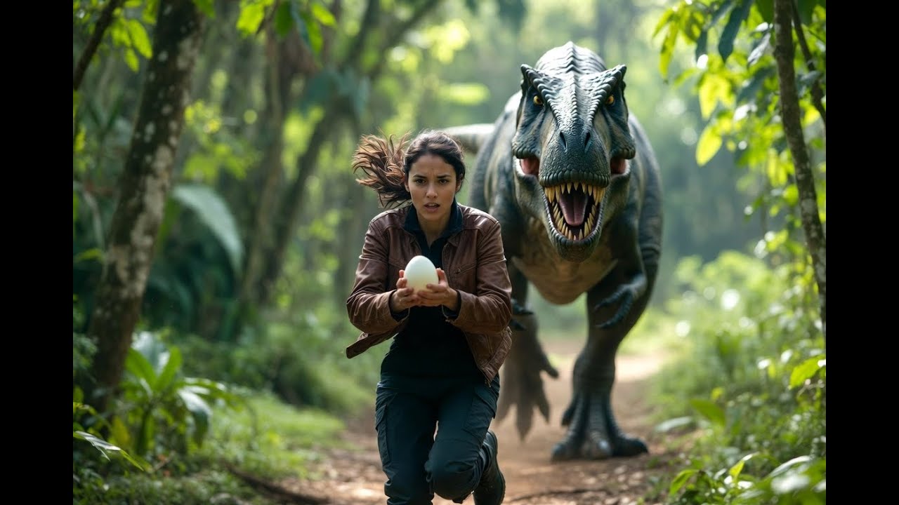 A Million Years Ago, One Girl Made a Terrible Mistake. | A Dinosaur Chased a Girl for His Egg.