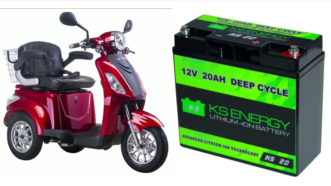 Die neue LiFePo4 Batterie 12V20Ah für Elektroroller.