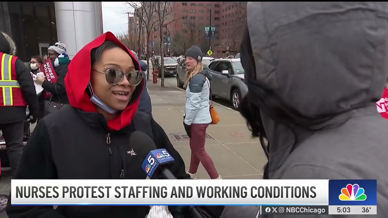 National Nurses United hold protest amid rise in AI use in healthcare
