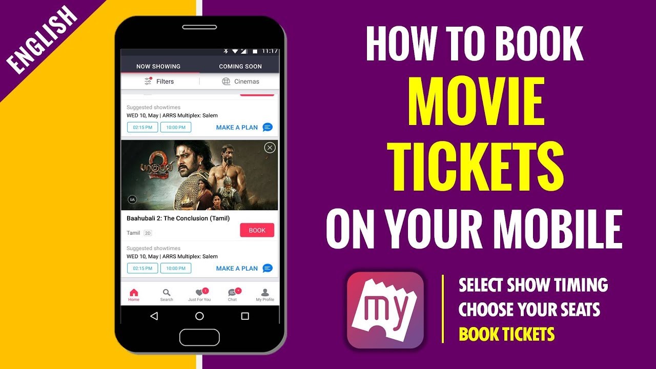 How to Book Movie Tickets Online in India | Book My Show Android App Full tutorial in English