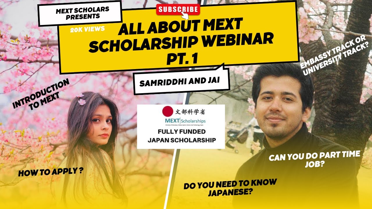 🇯🇵 MEXT Scholarship 2024 | Webinar 30th April 2023 Pt. 1 | Study in Japan | Q&A | Mentorship Program