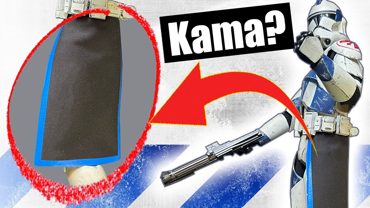 How to make Clone Kamas (skirts) for Your Star Wars Figures