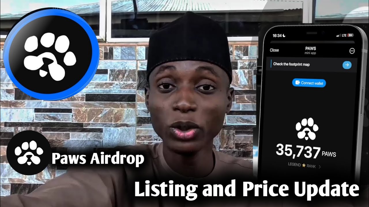 Paws Airdrop Listing and Price Update