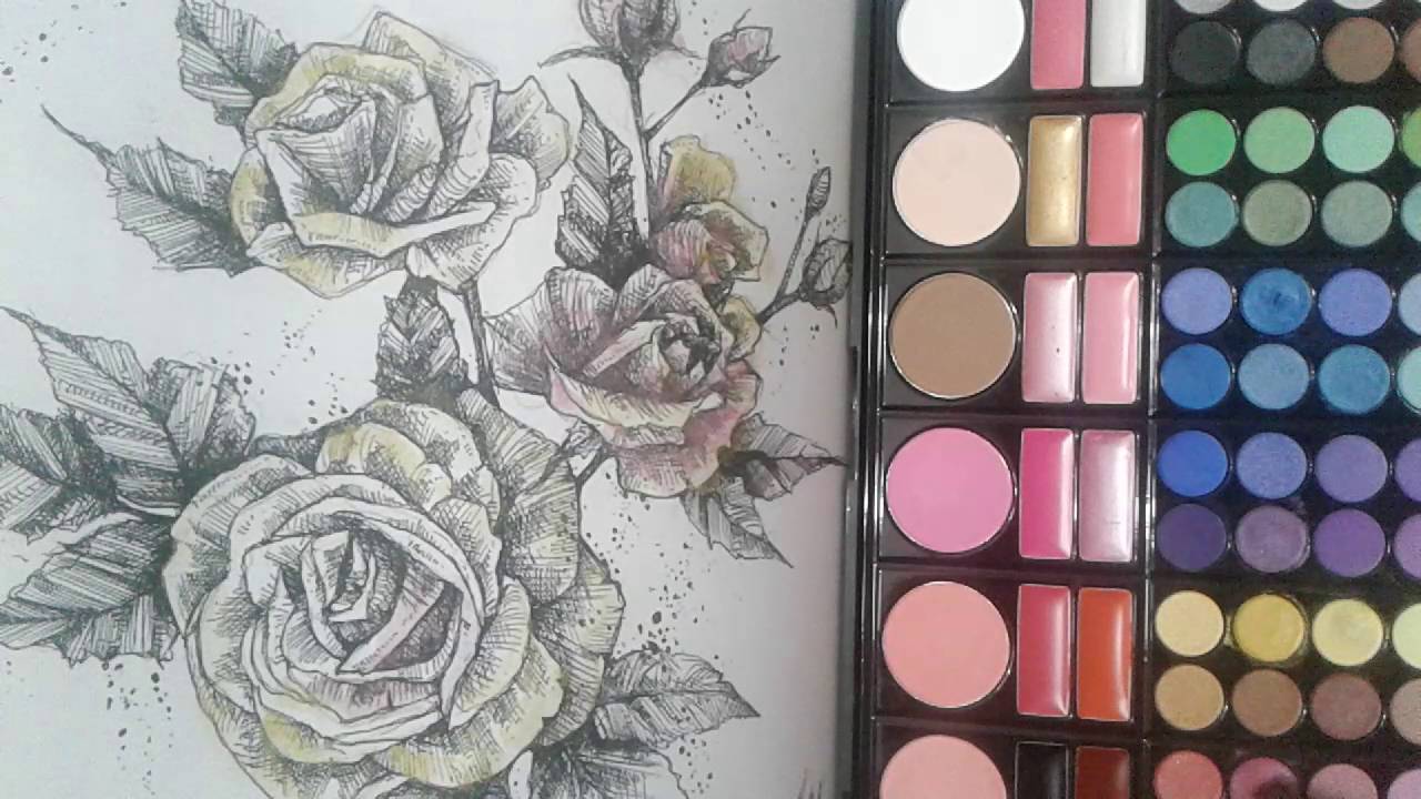 Coloring Book Tips & Tricks: Super EASY! How to Color Using Eyeshadow on Coloring Books
