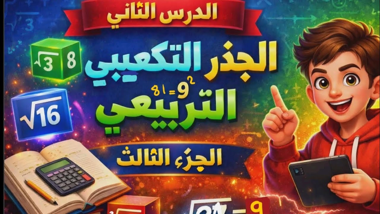  الجذر التربيعي والتكعيبي | أسهل شرح للصف السادس | الجزء الثالث#رياضيات #رياضيات_سادس 