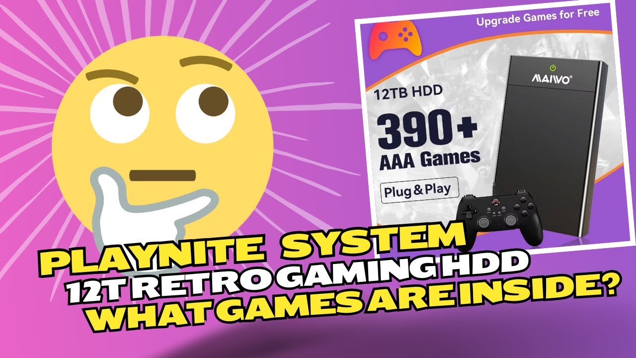 REVIEW Playnite 12TB Hard Drive | 390+AAA Games for Game Emulators for Windows PC | Aliexpress