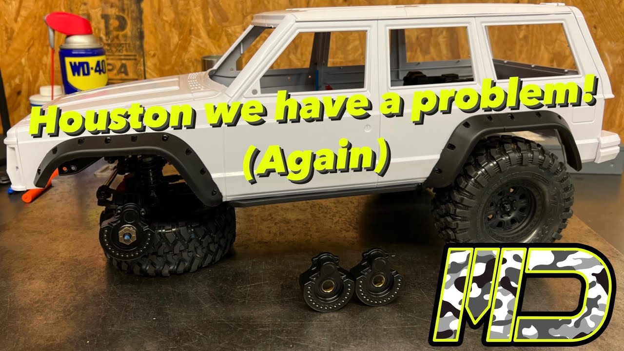 We run into a roadblock with the #traxxas #trx4 in the form of #injora RC brass portal weights