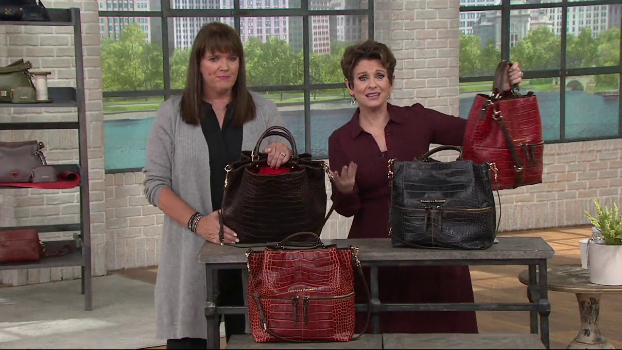 Dooney & Bourke City Lafayette Leather Large Dawson Satchel on QVC