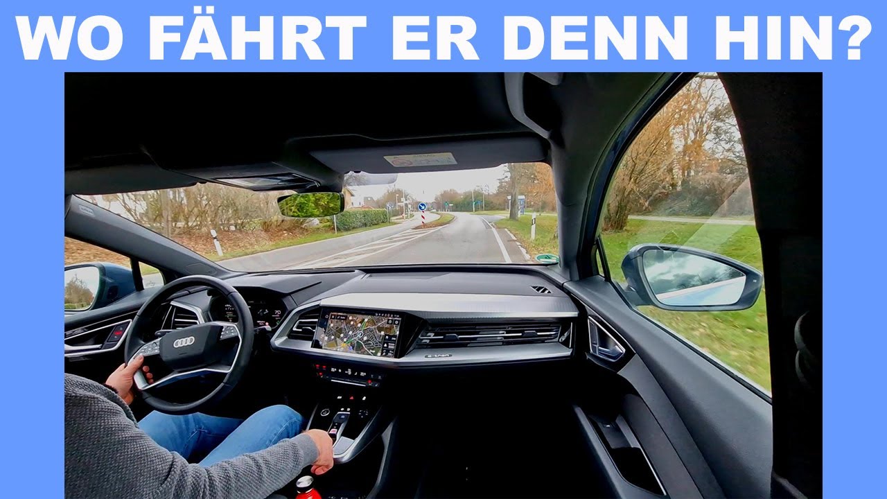 Der verborgene Knopf im Q4 etron für die perfekte Spurführung... oder manchmal nicht?