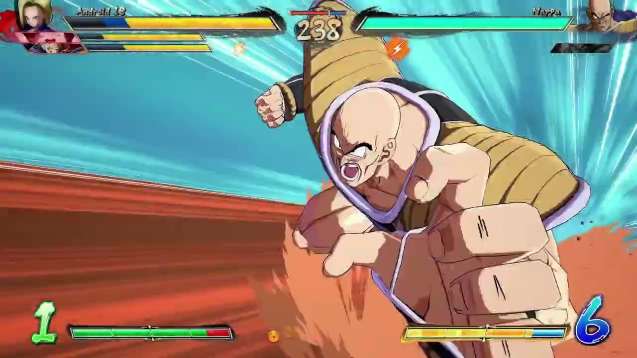 DRAGON BALL FIGHTERZ 💥 | Android 18 ⚙️, Trunks 🔥, Majin Buu 🍬 🆚 Yamcha 👊, Tien 👁️, Nappa 💪