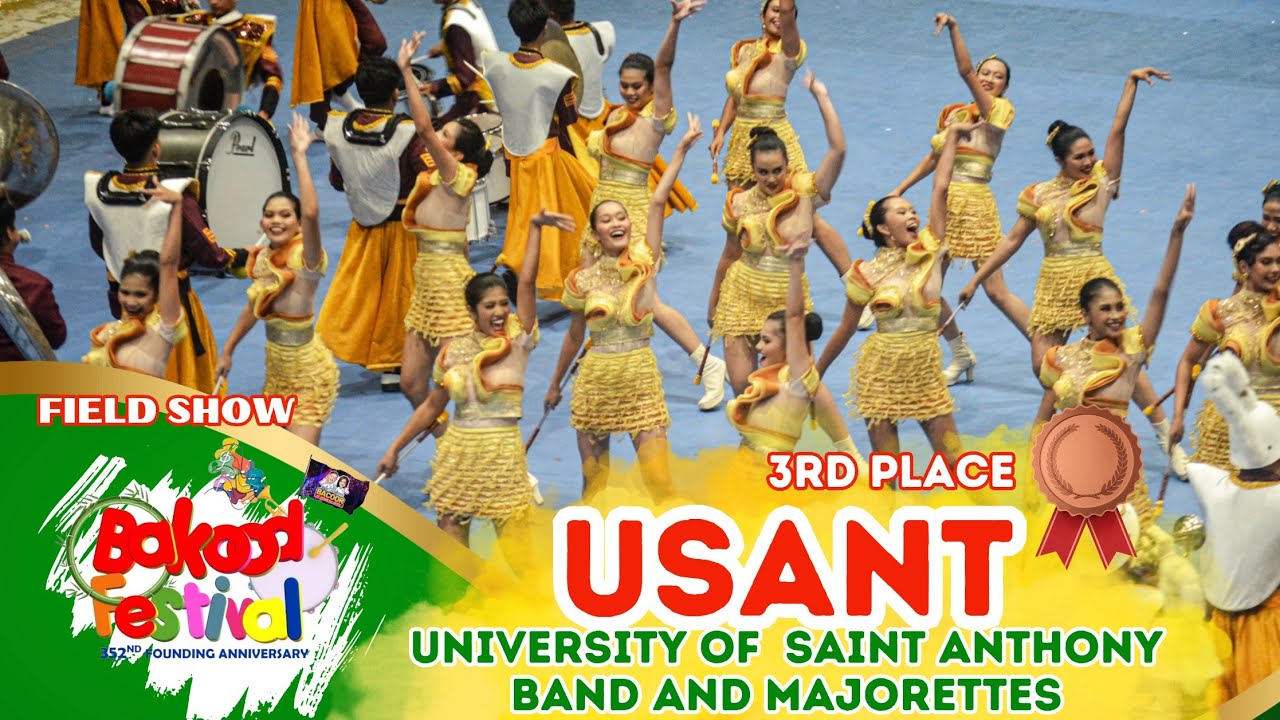 USANT University of Saint Anthony Band and Majorettes Band Drill |  Bakood Festival 2023 #FieldShow