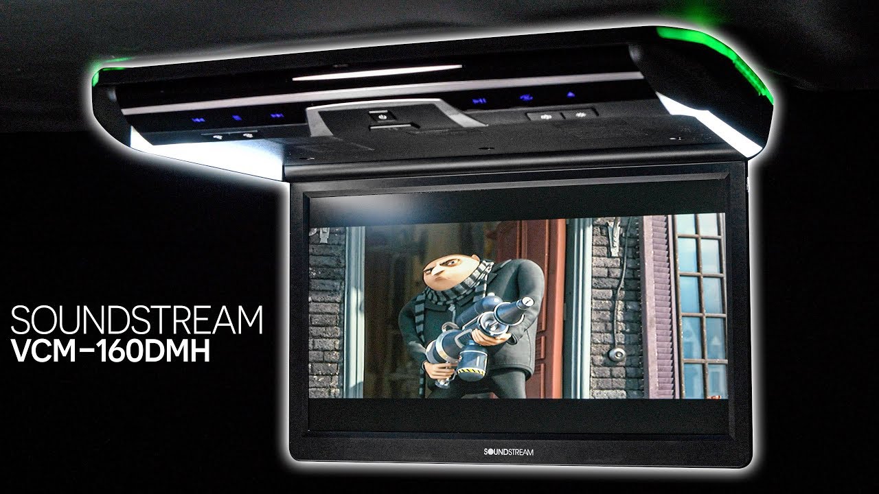 Soundstream VCM-160DMH - 1080p HD Flip Down Display