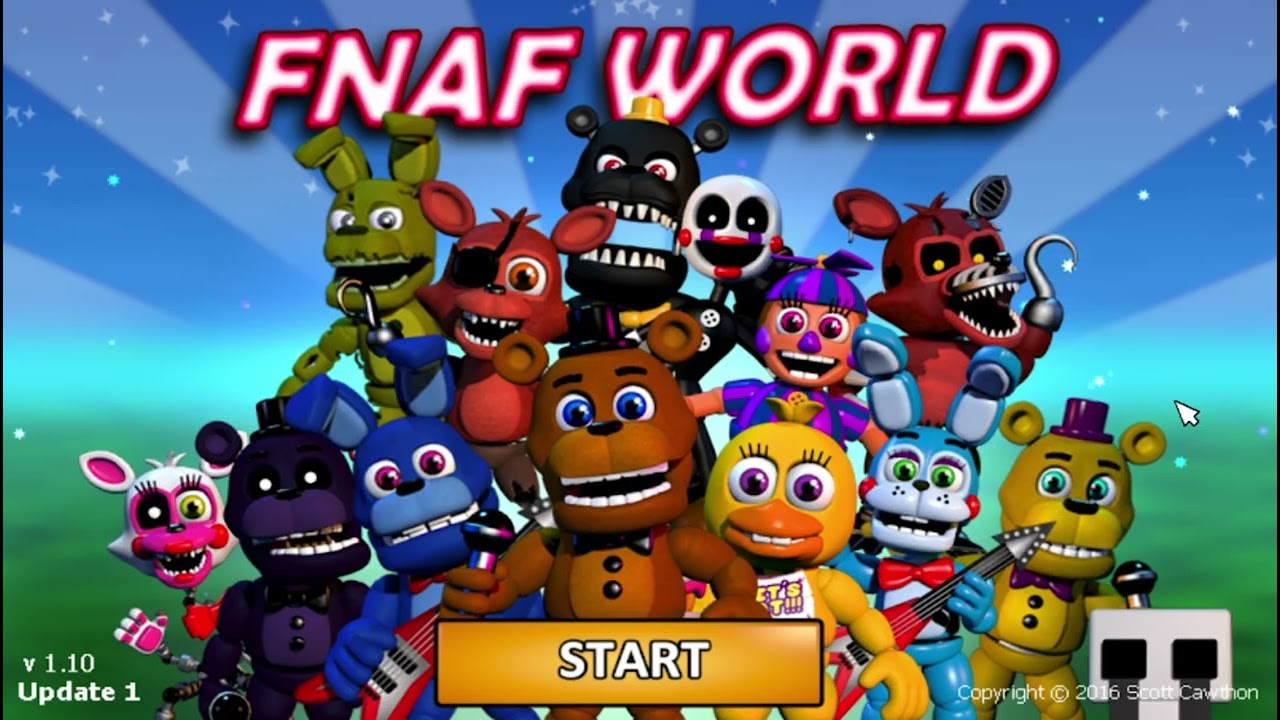 playing different versions of fnaf world