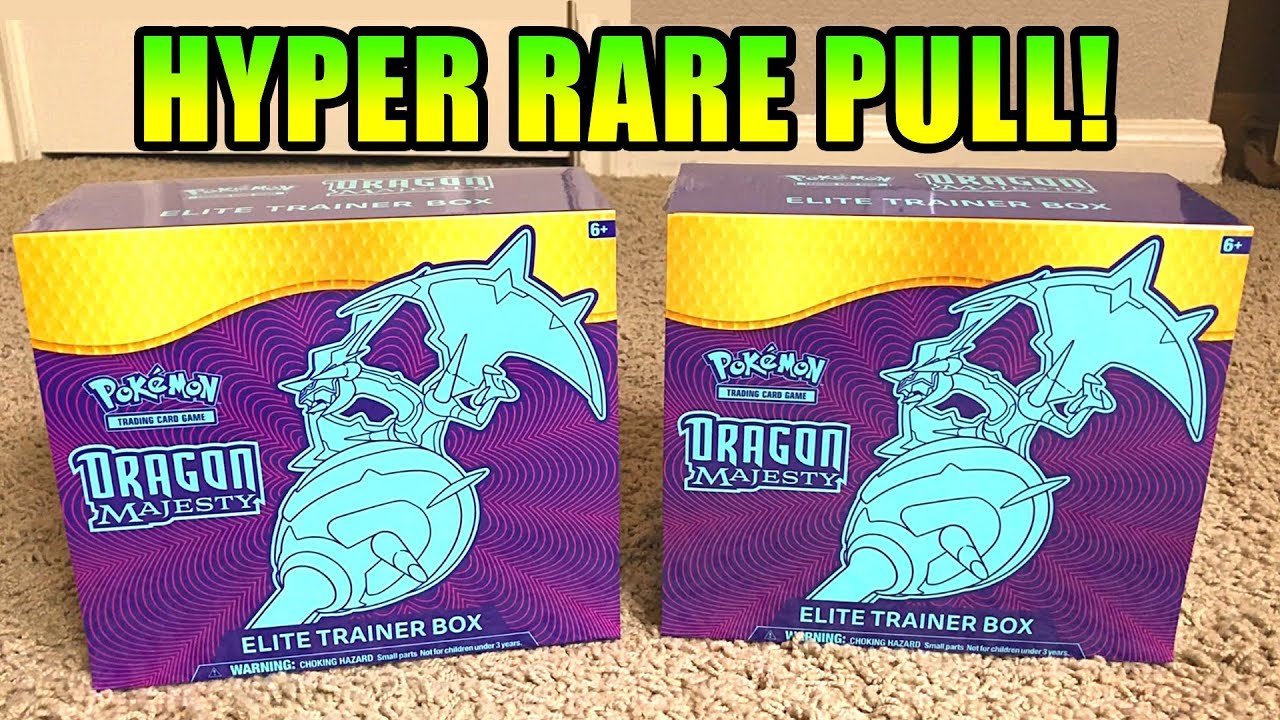 *HYPER RARE PULL!* OPENING 2 Pokemon Cards DRAGON MAJESTY ELITE TRAINER BOXES!