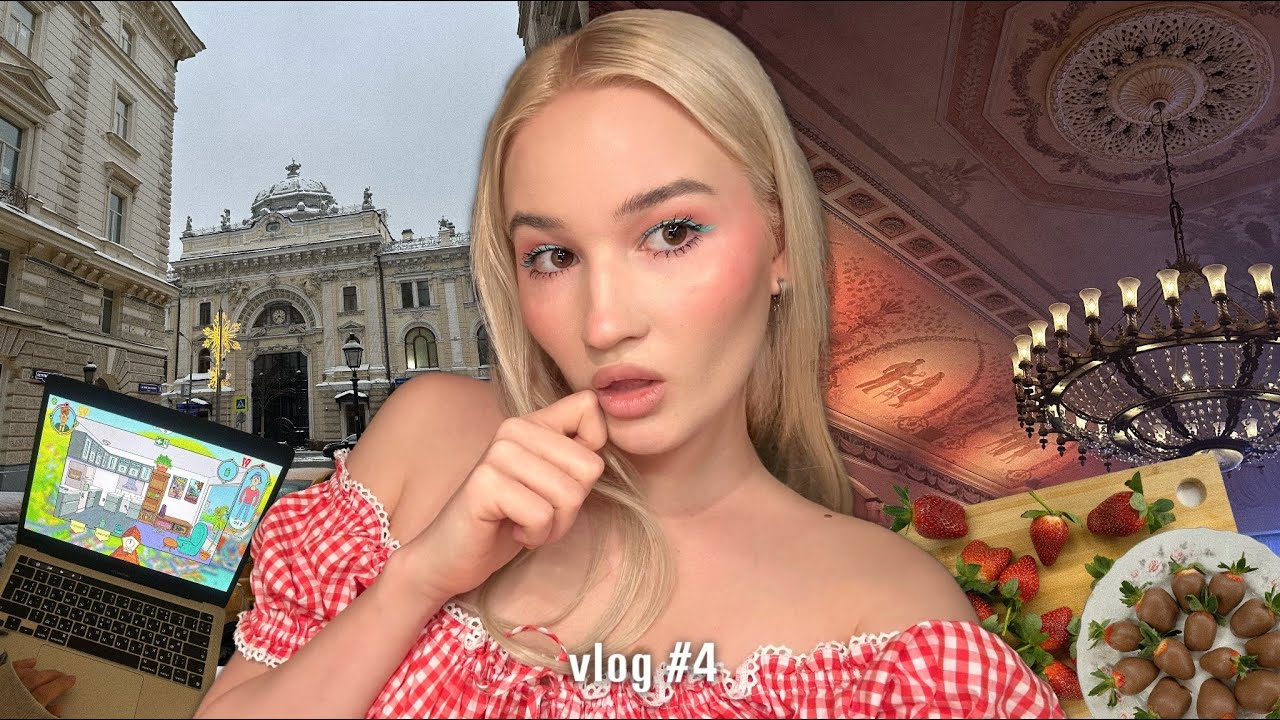 VLOG #4. готовим клубнику в шоколаде / макияж 2016 / катаемся на горках