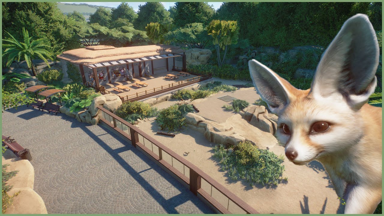 🌻Fennec fox habitat | Amalfina Zoo | Planet Zoo | speedbuild🌴
