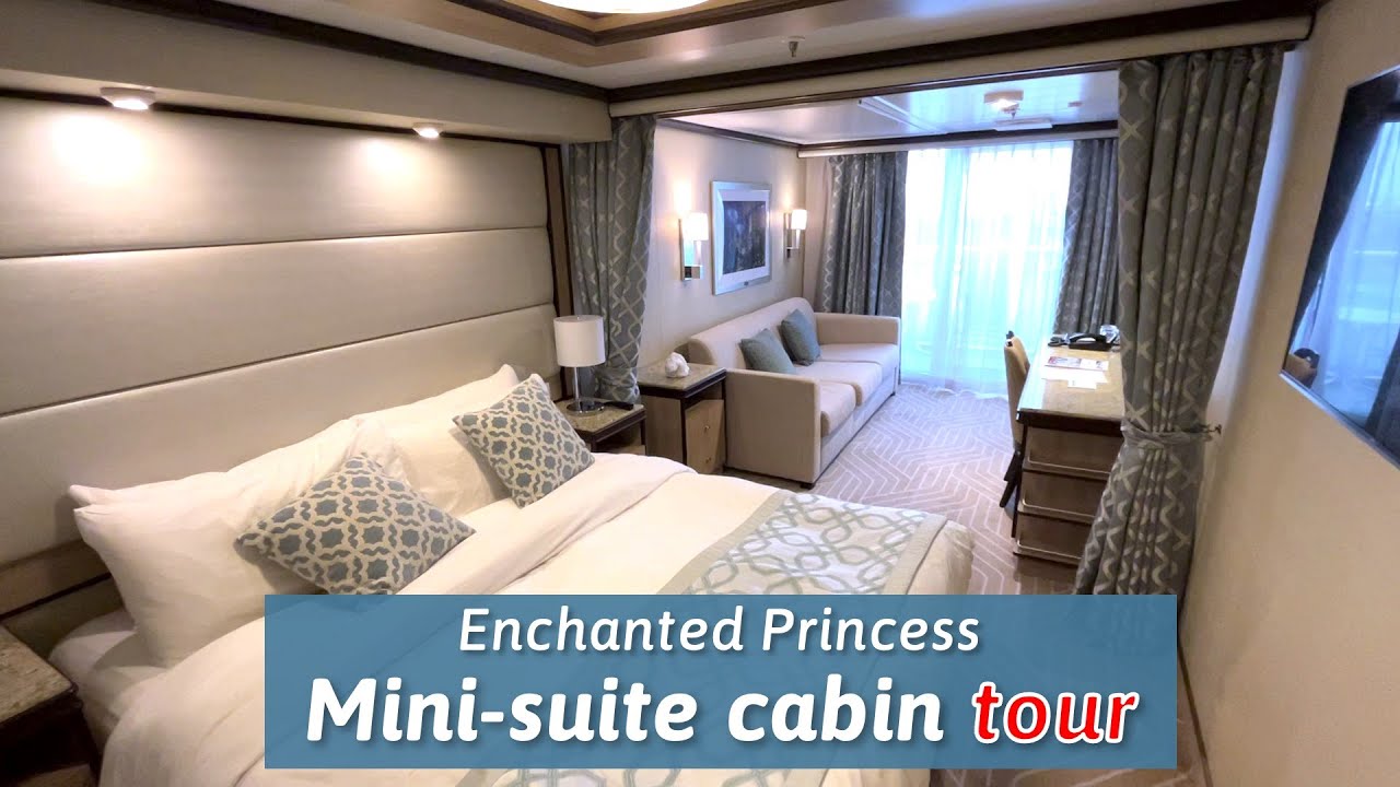 Tour of Mini-suite cabin on Enchanted Princess (R218 Cat MB)
