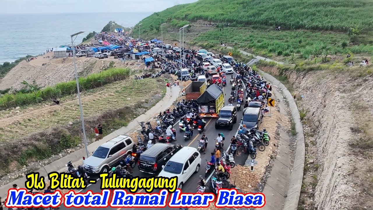 Rampung 100% JLS Blitar arah Tulungagung Ramai & Macet TOTAL! Menjelang Libur Tahun Baru di GAYASAN