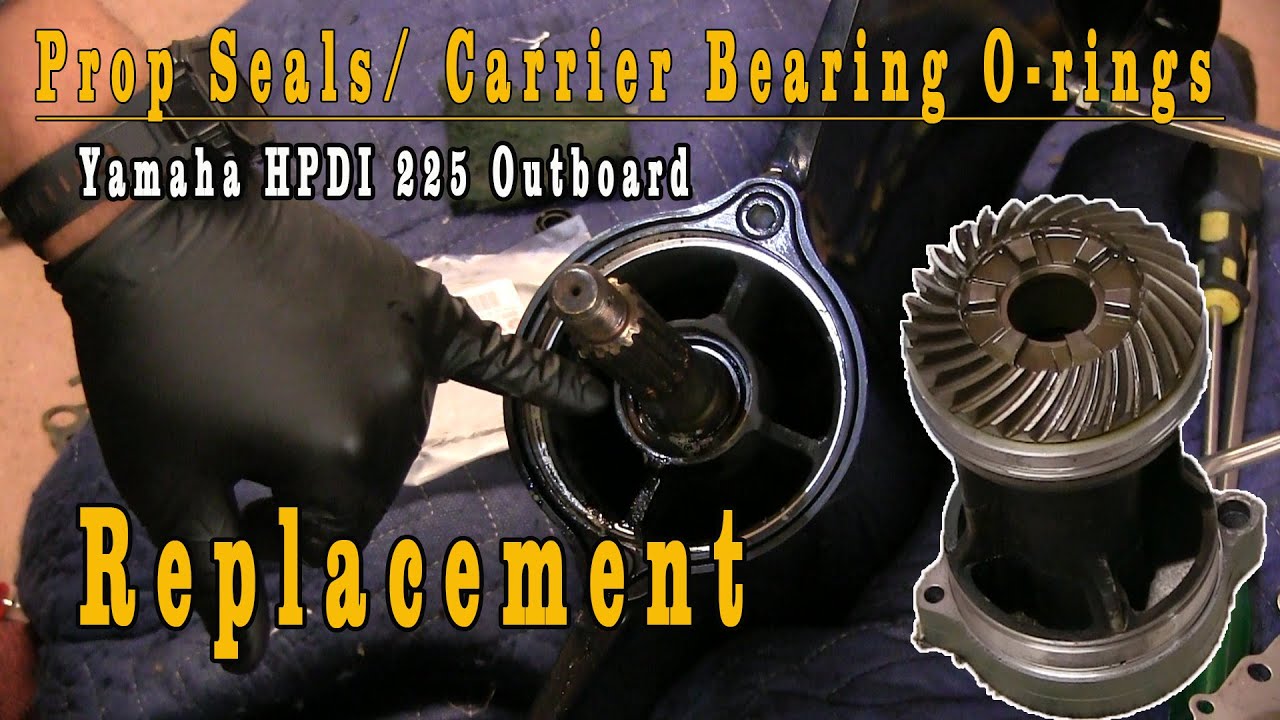 Prop Shaft Seals and Carrier Bearing O Rings Replacement (Yamaha 225 HPDI Outboard)