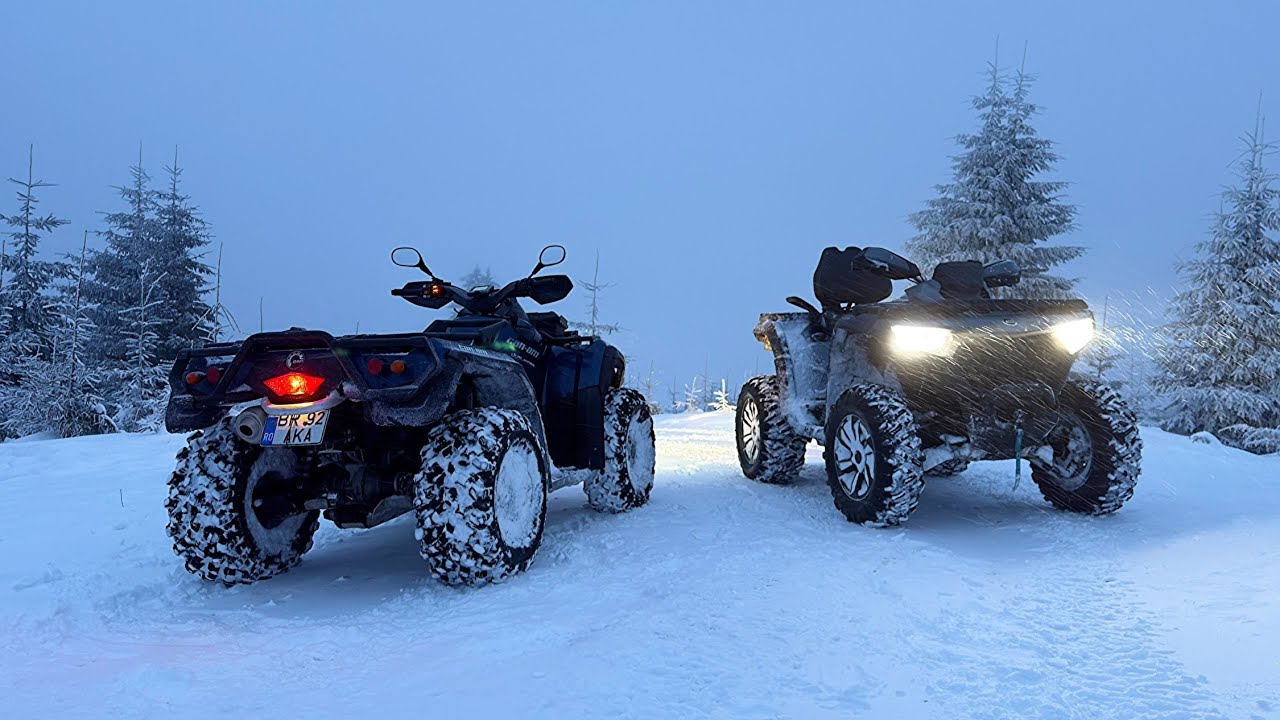2011 Can-Am Outlander 800R LTD & 2025 CF Moto X10 | Is the deep snow causing us problems? 🥶