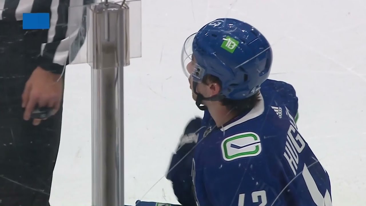 Quinn Hughes Takes Two Penalties In The Same Period On Joel Farabee