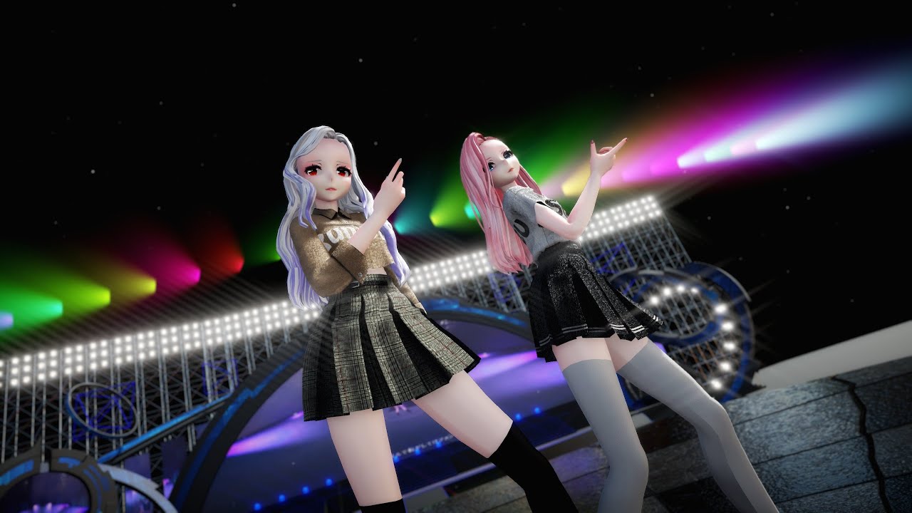 【MMD】　『V』　Haku/LUKA　 #ヴィー