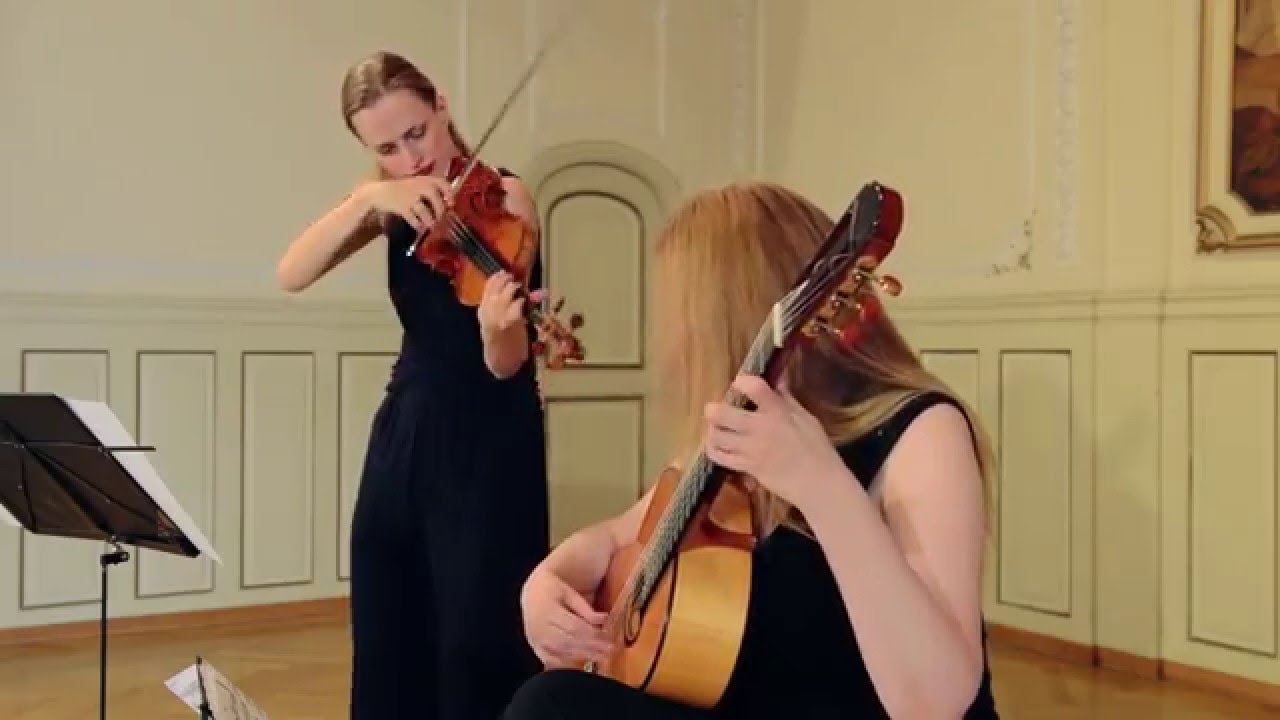 Paganini : Sonata concertata Duo Luminoso ( Laura Zarina, Heike Matthiesen)