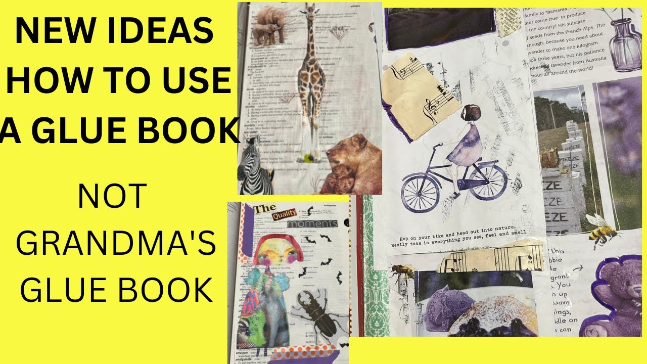 WHAT IS A GLUE BOOK?? NEW IDEAS HOW YOU CAN USE IT?!?!?!?! THIS IS NOT GRANDMA'S GLUE BOOK!!!