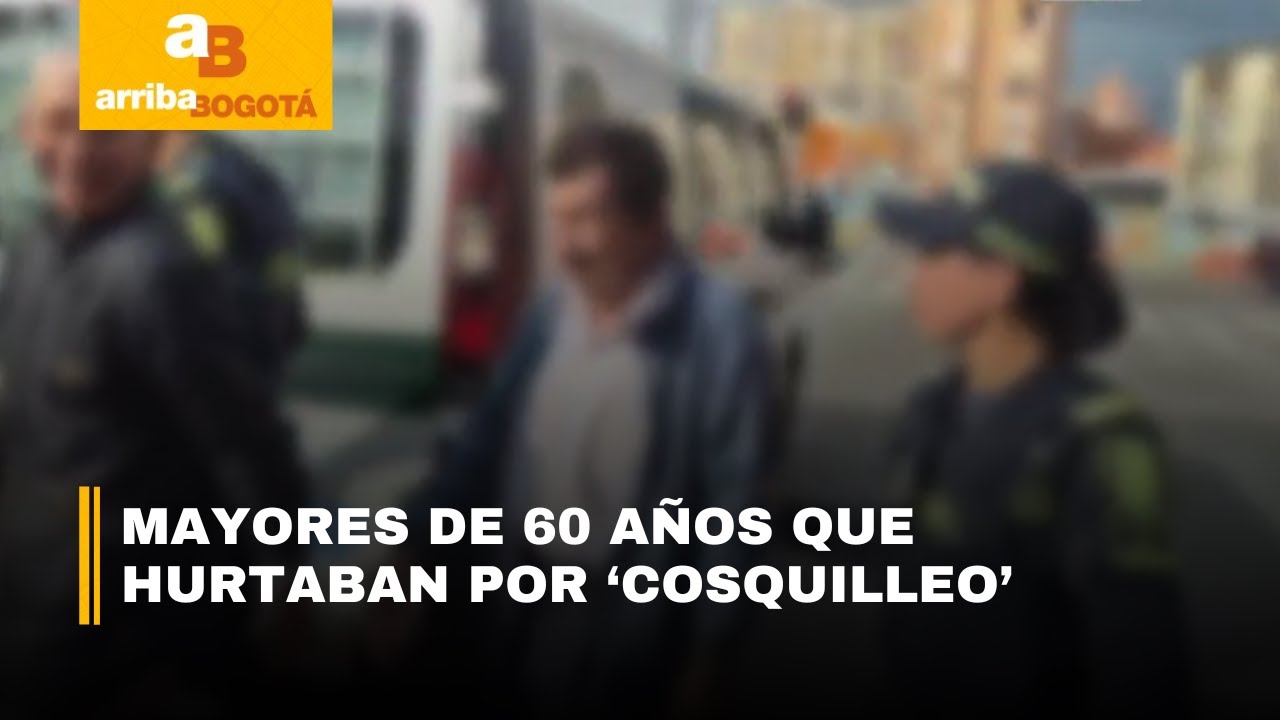 Dos adultos mayores fueron capturados robando en Transmilenio | CityTv