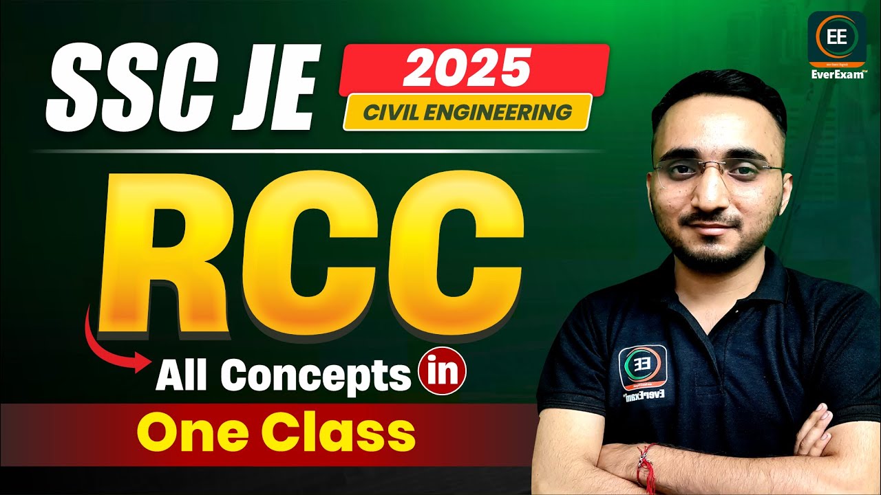 RCC All Concepts In One Class For SSC JE | Avnish Sir | Everexam