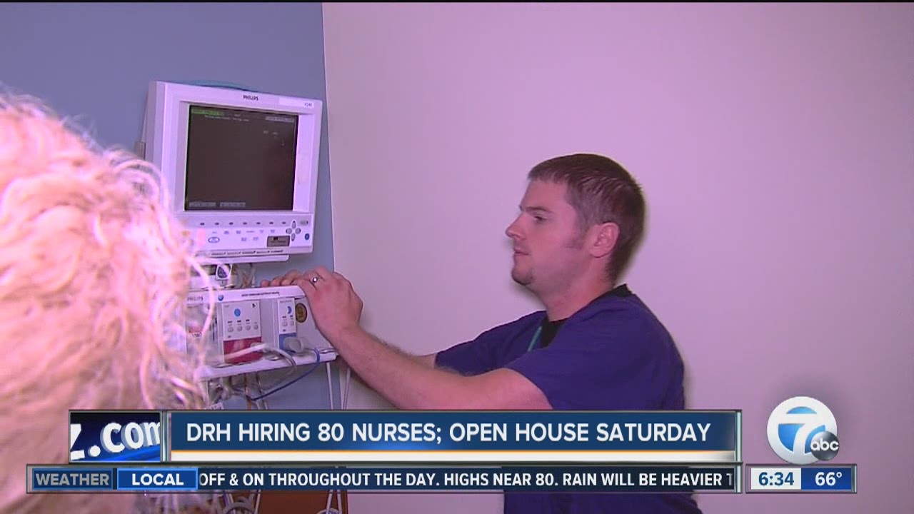 Detroit Receiving Hospital hiring 80 nurses