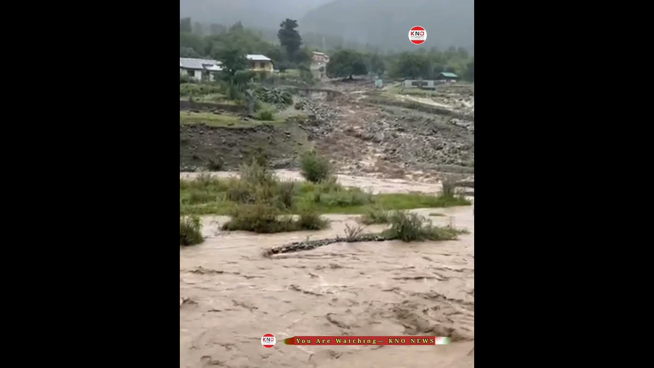 Visual documentation of the flash flood's impact.