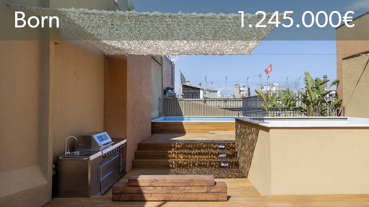 Excepcional piso con terraza y piscina comunitaria en venta en El Born, Barcelona