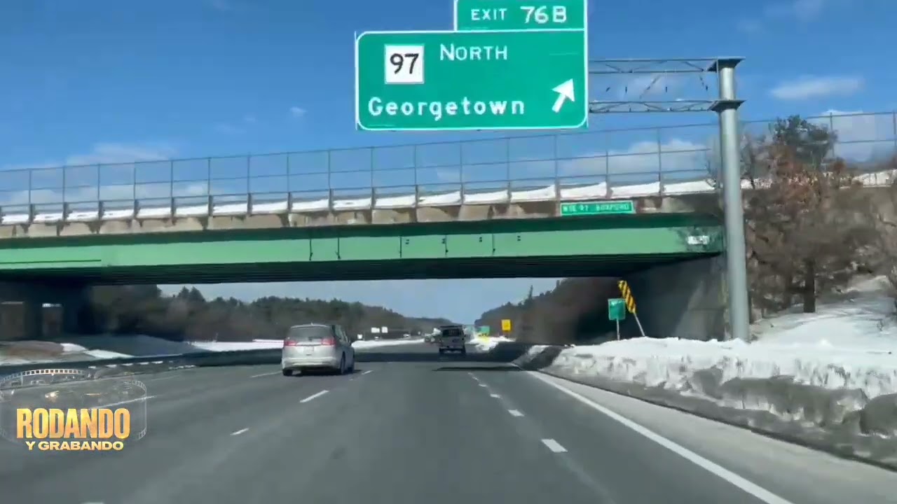 I-95 inter-estatal Boston Massachusetts velocidad a la k puedes circular 