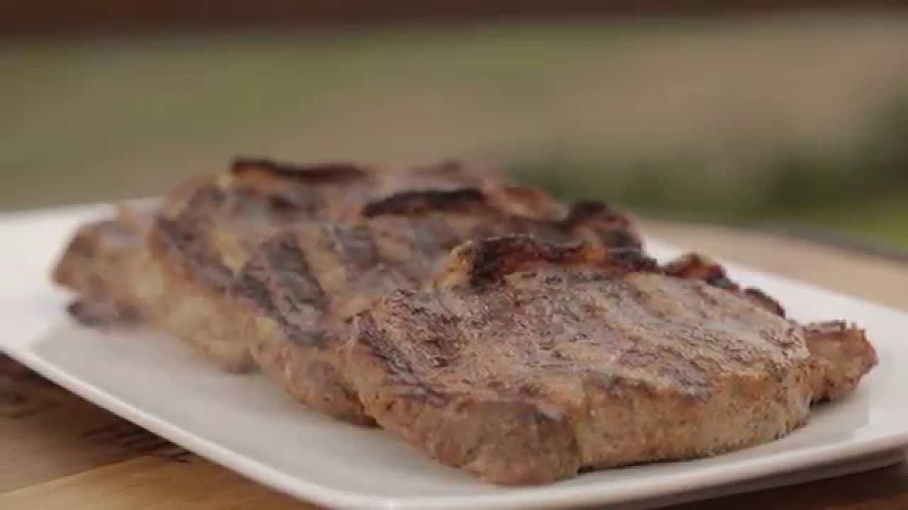 Cooking Porterhouse Steak on a Weber Premium Gas Barbecue