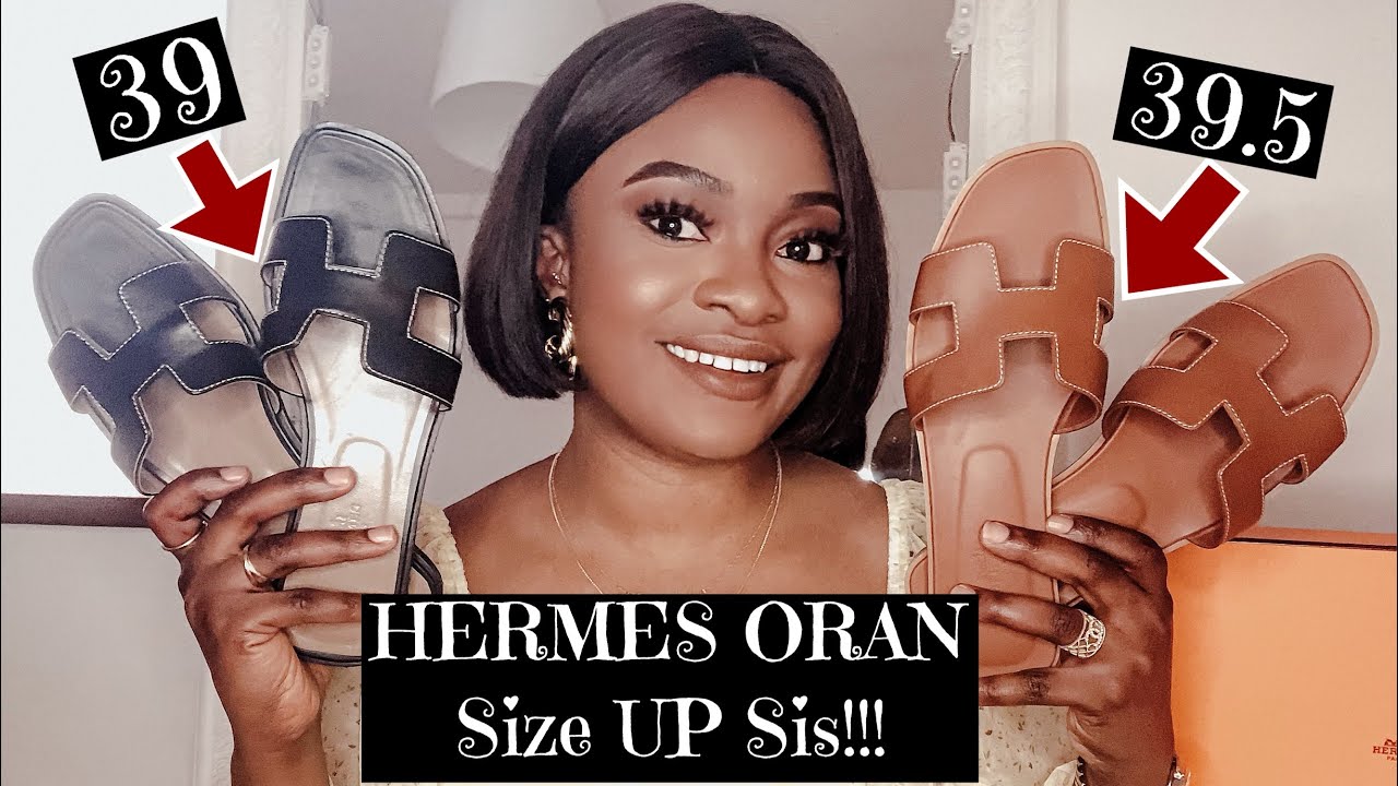 HERMES ORAN SANDALS Sizing comparison- New 2021 version (Try on, narrow vs wide feet)