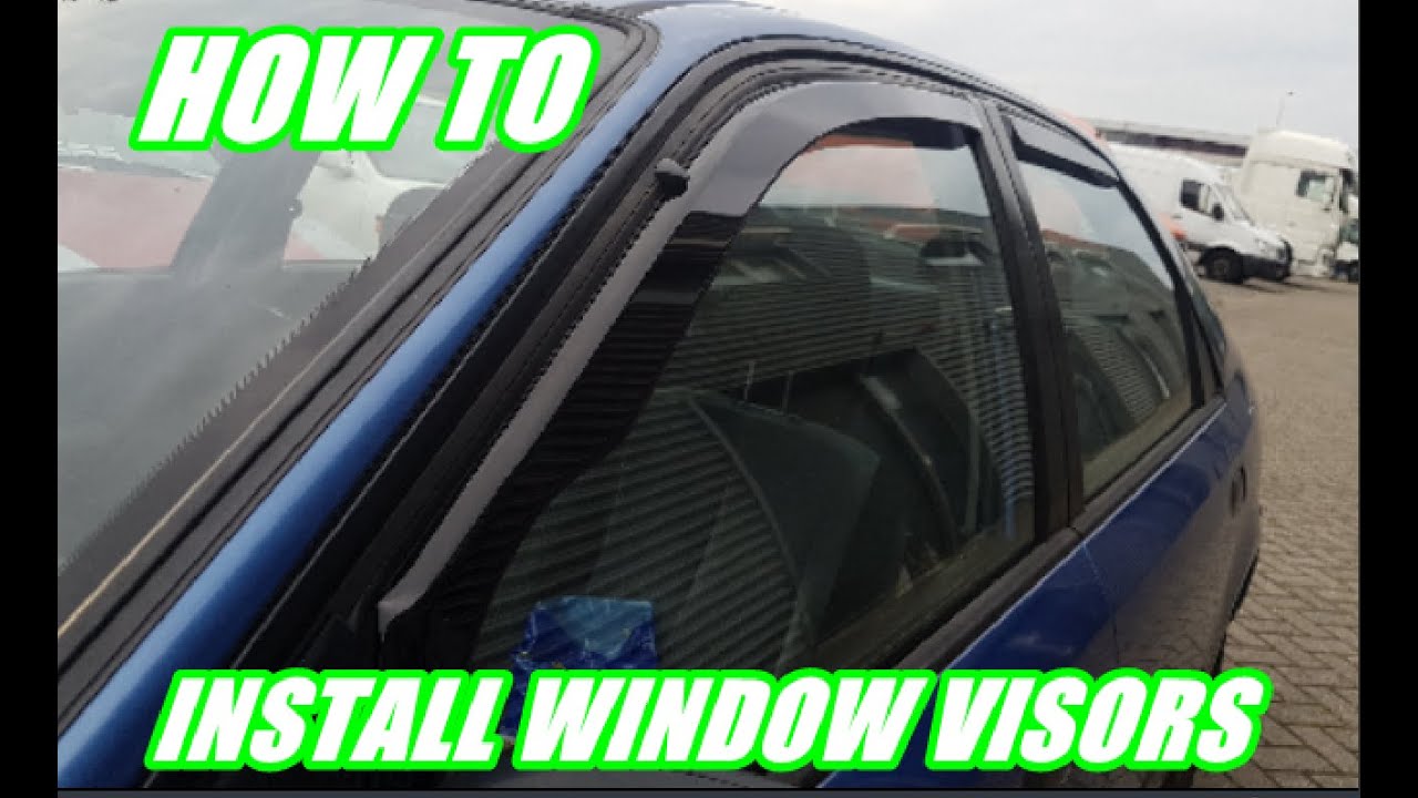 How to install aftermarket window visors on a Honda Civic (Team Heko)