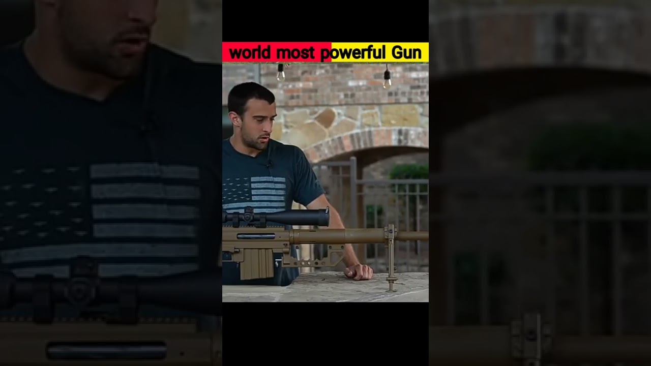 😲दुनिया कि सबसे पॉवरफुल बंदूक कें🤯 world most powerful Gun🙀 #short