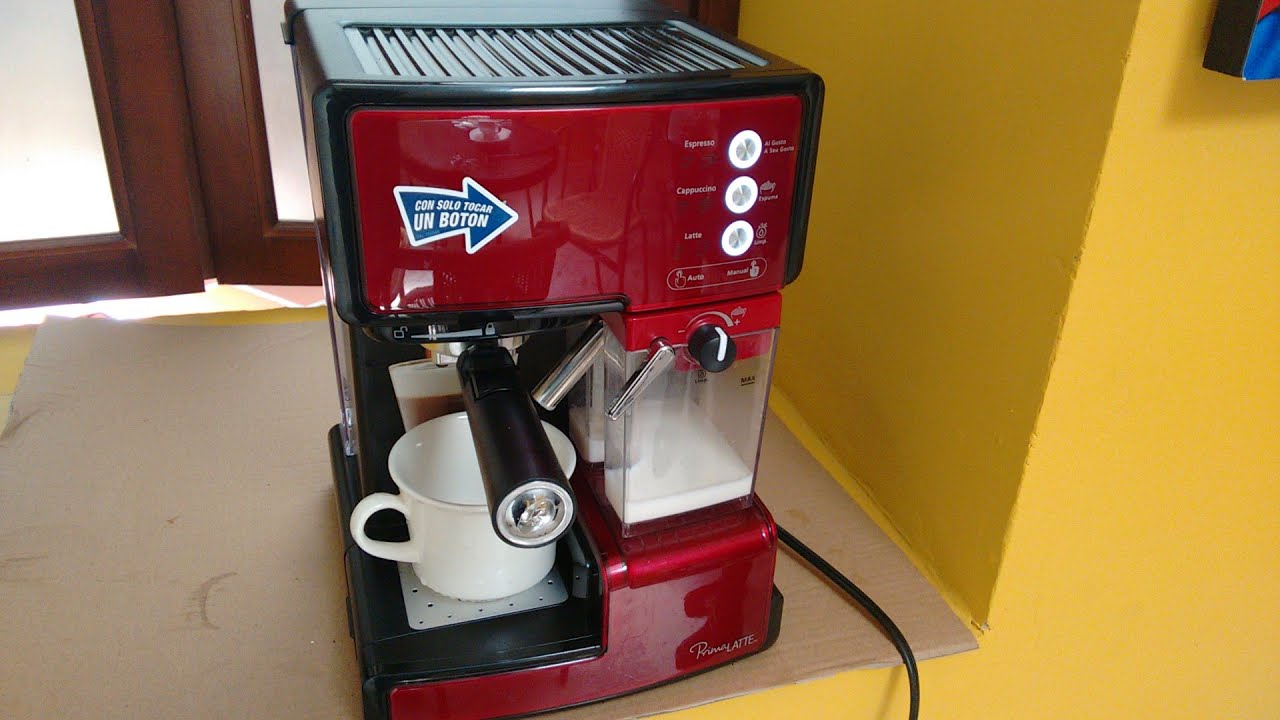 Manejo cafetera Oster prima latte, para un buen capuchino, latte, expreso, etc...
