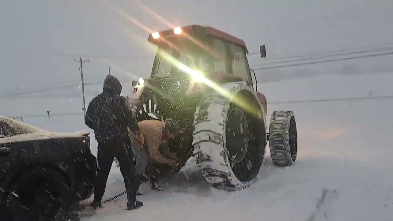 Zach gets pulled out of yard by our good neighbor Aaron! Mayb 2024??