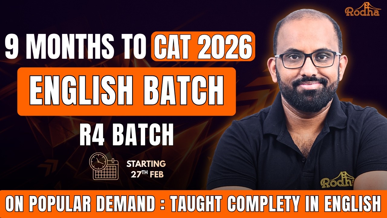 Starting CAT 2026 Prep Now? R4 English Batch LAUNCH (Complete Strategy & Details) | Ravi Sir Rodha.