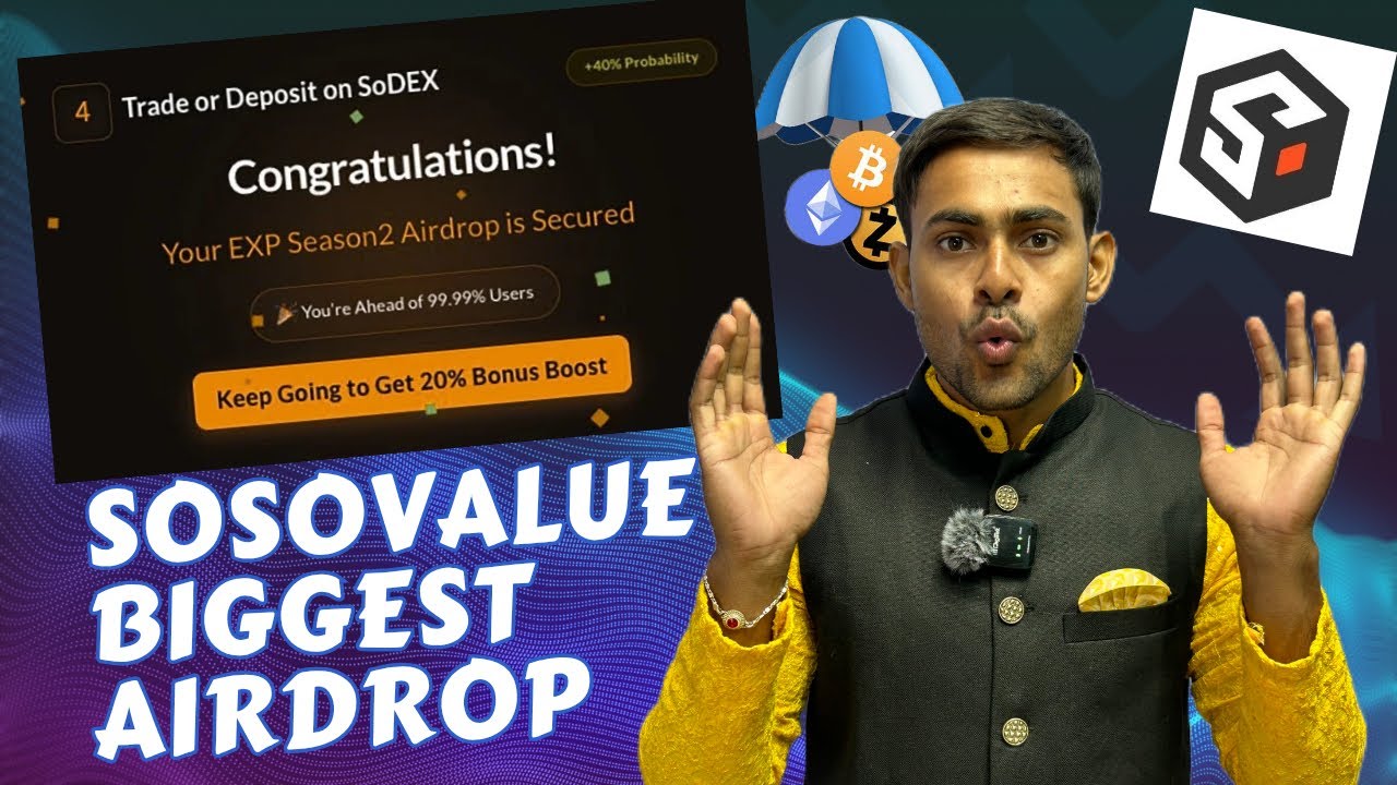 Sosovalue Do this First 🪂 Airdrop Season 2 Human Verification || SoSoValue EXP Season 2 Airdrop 