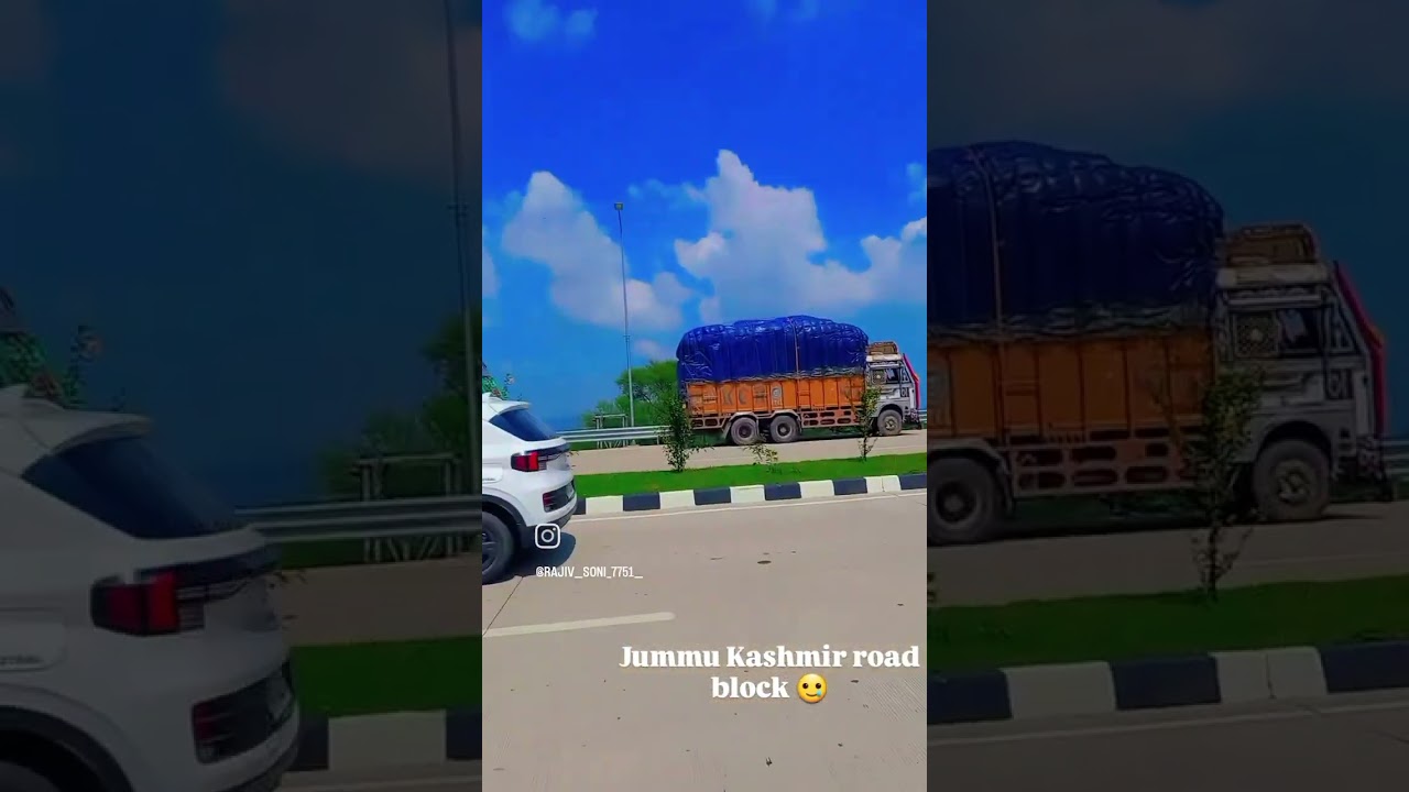 #__ jummu Kashmir road block 🚧___# new post #tructer #driver #_______full_support 🚫🚧🥲