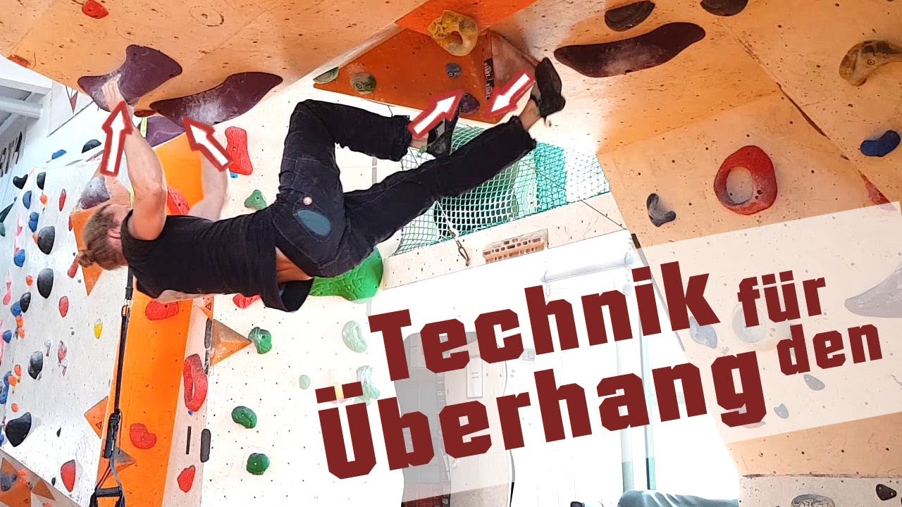 Klettern und Bouldern im Dach: die Kunst sich zu verspannen