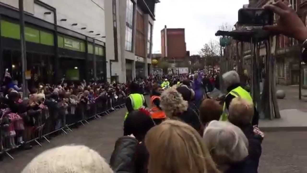 Queen visit Blackburn 17th April 2014 17/04/14