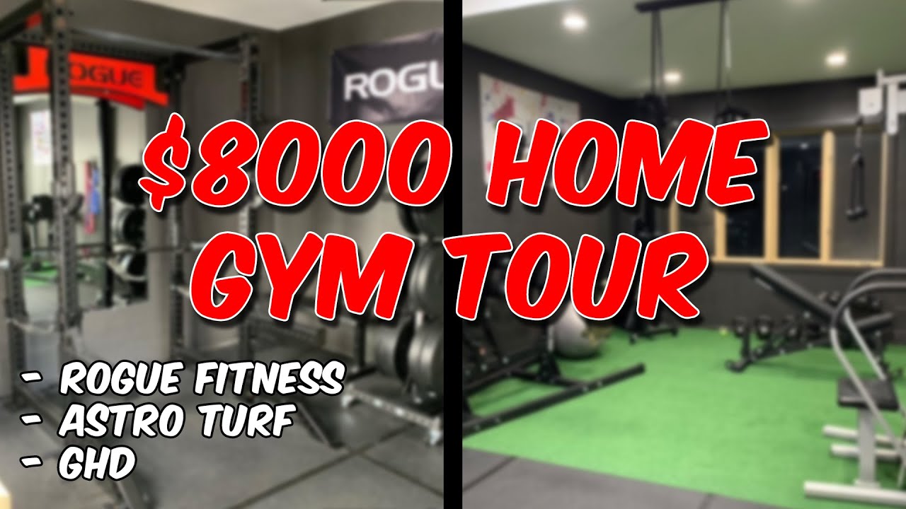 $8000 Rogue Fitness Home Gym Tour | Turf!?