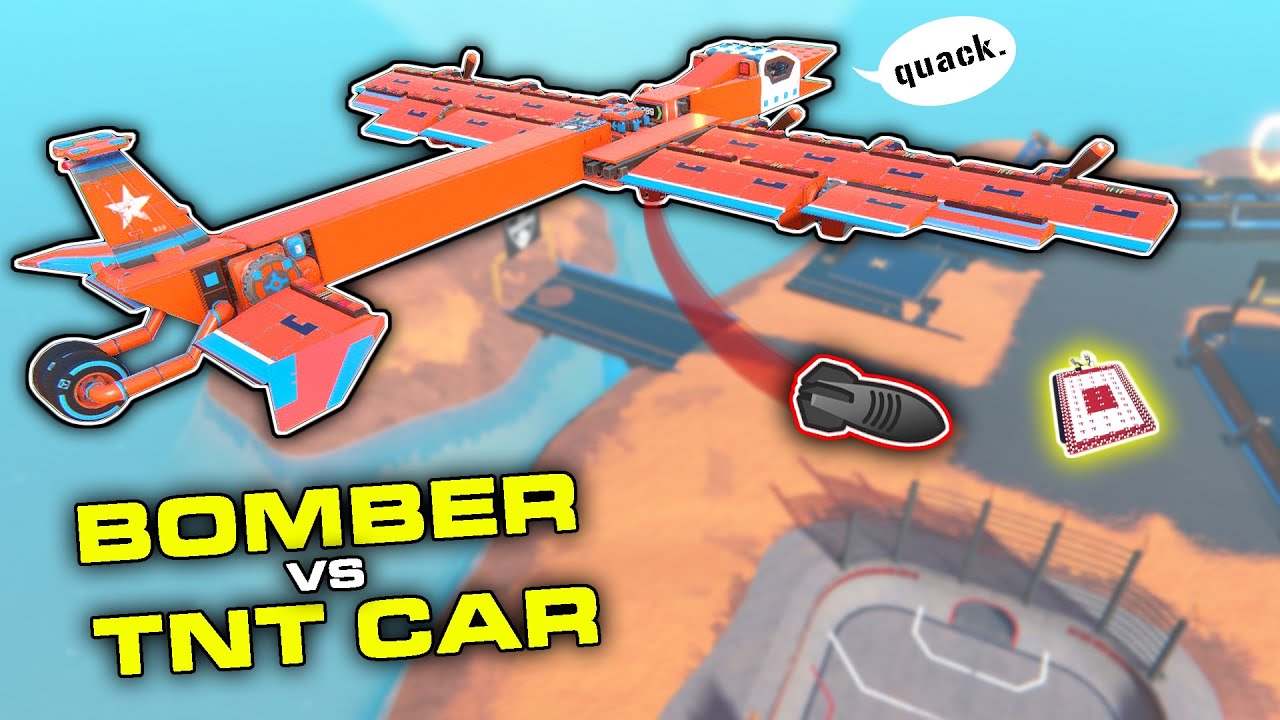 Can 2 People Outrun a BOMBER PLANE in an EXPLOSIVE Vehicle? (Trailmakers Multiplayer Gameplay)